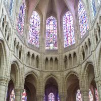 Cathédrale Saint-Gervais-Saint-Protais de Soissons - Interior, chevet, hemicycle looking up