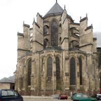 Cathédrale Saint-Gervais-Saint-Protais de Soissons - Exterior, chevet, hemicycle from east