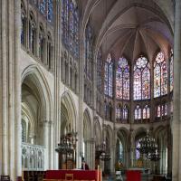 Cathédrale Saint-Pierre-Saint-Paul de Troyes - Interior, north chevet elevation from crossing