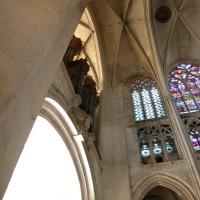 Cathédrale Saint-Pierre-Saint-Paul de Troyes - Interior, narthex and organ tribune looking north