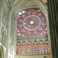 Cathédrale Saint-Pierre-Saint-Paul de Troyes - Interior, south transept rose window
