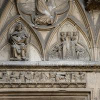 Basilique Saint-Urbain de Troyes - Exterior, western frontispiece, center portal, tympanum