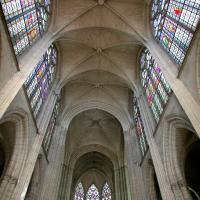 Basilique Saint-Urbain de Troyes - Interior, nave vaults looking east