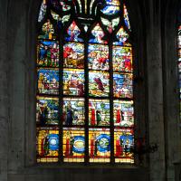 Église de la Madeleine de Troyes - Interior, axial chapel, north stained glass window