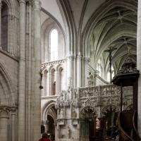Église de la Madeleine de Troyes - Interior,north transept and jubé from nave