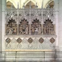 Cathédrale Notre-Dame de Amiens - Interior, choir screen depicting the martyrdom of Saint John the Baptist, north chevet aisle