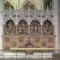 Cathédrale Notre-Dame de Amiens - Interior, choir screen depicting the life of Saint John the Baptist, north chevet aisle