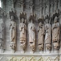 Cathédrale Notre-Dame de Amiens - Exterior, western frontispiece, north portal, north jamb figures