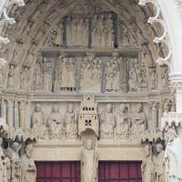 Cathédrale Notre-Dame de Amiens - Exterior, western frontispiece, north portal, tympanum