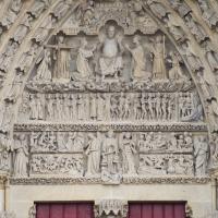 Cathédrale Notre-Dame de Amiens - Exterior, western frontispiece, center portal, tympanum