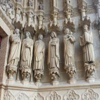 Cathédrale Notre-Dame de Amiens - Exterior, western frontispiece, south portal, south jamb figures