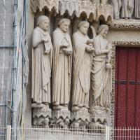 Cathédrale Notre-Dame de Amiens - Exterior, south transept portal, west jamb figures