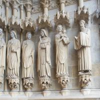 Cathédrale Notre-Dame de Amiens - Exterior, western frontispiece, south portal, south jamb figures