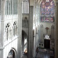 Cathédrale Notre-Dame de Amiens - Interior, north transept elevation from clerestory level