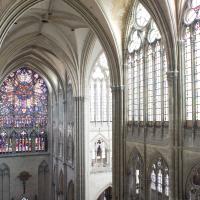 Cathédrale Notre-Dame de Amiens - Interior, north transept elevation from clerestory level