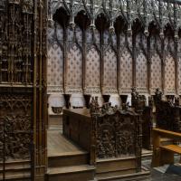 Cathédrale Notre-Dame de Amiens - Interior, north choir stall detail