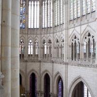 Cathédrale Notre-Dame de Amiens - Interior, south chevet elevation from triforium level