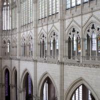Cathédrale Notre-Dame de Amiens - Interior, south chevet elevation from triforium level