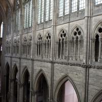 Cathédrale Notre-Dame de Amiens - Interior, north nave, triforium level looking southeast