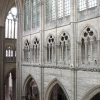 Cathédrale Notre-Dame de Amiens - Interior, north nave elevation from triforium level looking southeast
