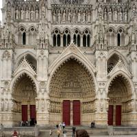 Cathédrale Notre-Dame de Amiens - Exterior, western fronstispiece portals