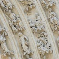 Cathédrale Notre-Dame de Amiens - Exterior, south transept portal archivolt detail