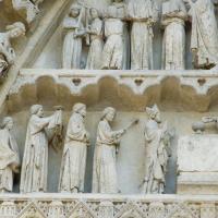 Cathédrale Notre-Dame de Amiens - Exterior, south transept portal tympanum detail