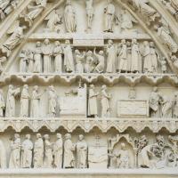 Cathédrale Notre-Dame de Amiens - Exterior, south transept portal tympanum detail