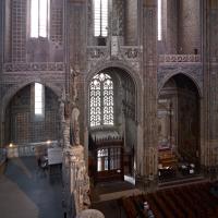 Cathédrale Sainte-Cécile d'Albi - Interior, nave, gallery level looking south towards nave portal entrance