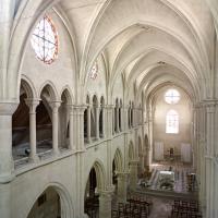 Église Saint-Denys d'Arcueil - Interior, triforium level looking northeast
