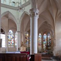 Église Saint-Eusèbe d'Auxerre - Interior, ambulatory aisle looking northeast