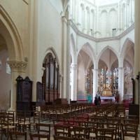 Église Saint-Eusèbe d'Auxerre - Interior, chevet elevation from nave