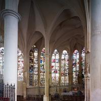 Église Saint-Eusèbe d'Auxerre - Interior, south ambulatory looking northeast, axial chapel