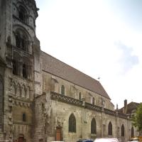 Église Saint-Eusèbe d'Auxerre - Exterior, north nave elevation looking southwest