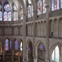Cathédrale Saint-Étienne d'Auxerre - Interior, chevet, triforium level, looking southeast 