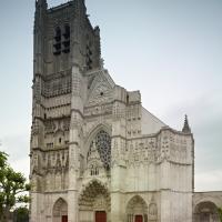 Cathédrale Saint-Étienne d'Auxerre - Exterior, western frontispiece