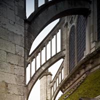 Cathédrale Saint-Étienne d'Auxerre - Exterior, chevet, flying buttresses, ambulatory roof, east end