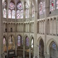 Cathédrale Saint-Étienne d'Auxerre - Interior, chevet, triforium level, looking southeast