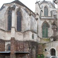 Église Saint-Germain d'Auxerre - Exterior, east chevet eleavtion