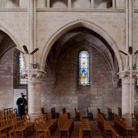 Église Saint-Hermeland de Bagneux - Interior, nave, north arcade elevation