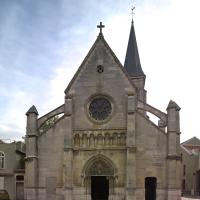 Église Saint-Hermeland de Bagneux - Exterior, west frontispiece elevation