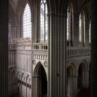 Cathédrale Notre-Dame de Bayeux - Interior, southwest crossing pier and south transept from triforium level