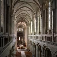 Cathédrale Notre-Dame de Bayeux - Interior, nave looking east from triforium level