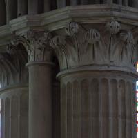 Cathédrale Notre-Dame de Bayeux - Interior, chevet, hemicycle, arcade, pier capitals