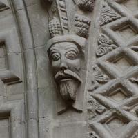 Cathédrale Notre-Dame de Bayeux - Interior, nave, north arcade, spandrel panel, corbel