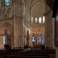 Église Saint-Laumer de Blois - Interior, crossing and chevet from nave