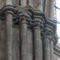 Cathédrale Saint-Étienne de Bourges - Interior, nave, north clerestory, capitals