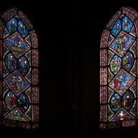 Église Saint-Étienne de Caen - Interior, stained glass