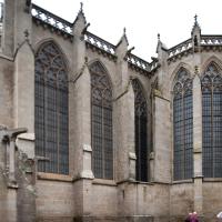Église Saint-Nazaire de Carcassonne - Exterior, southeast chevet elevation and south transept