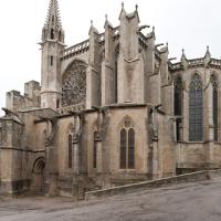 Église Saint-Nazaire de Carcassonne - Exterior, south transept and chevet, southeast elevation